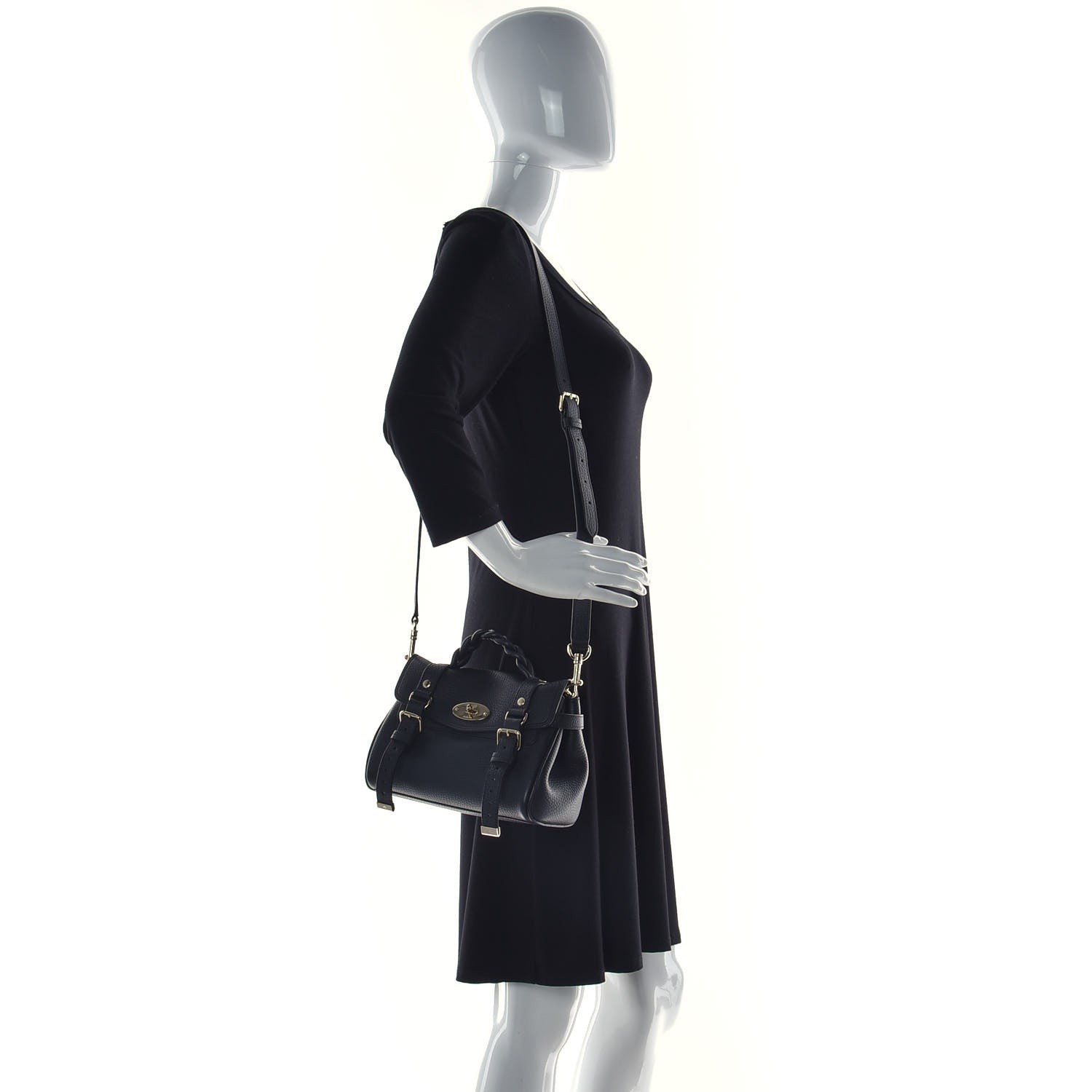 Mulberry Heavy Grain Mini Alexa Black 2 of 14