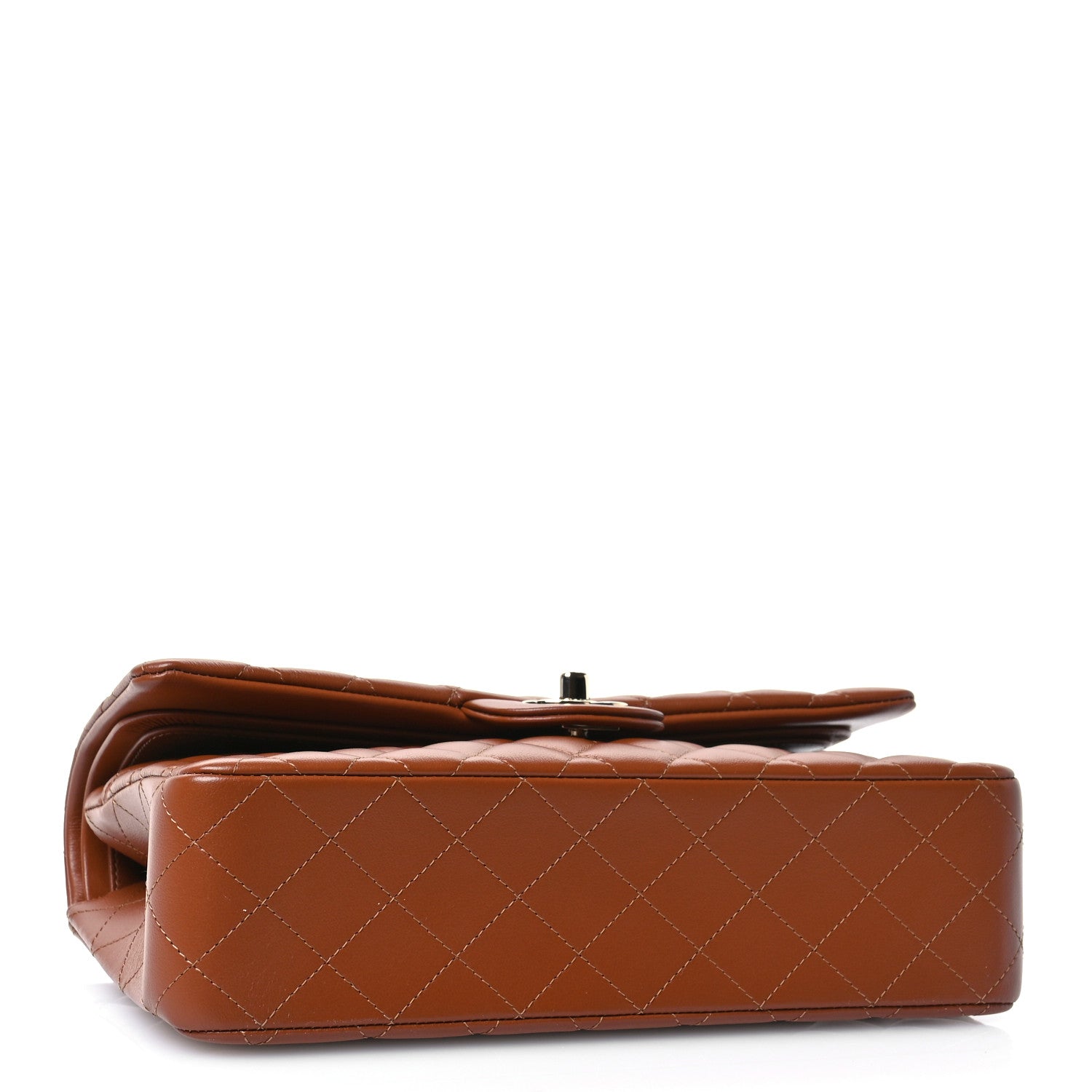Chanel Lambskin Quilted Medium Double Flap Brown 4 of 11