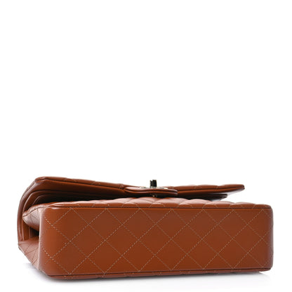 Chanel Lambskin Quilted Medium Double Flap Brown 4 of 11