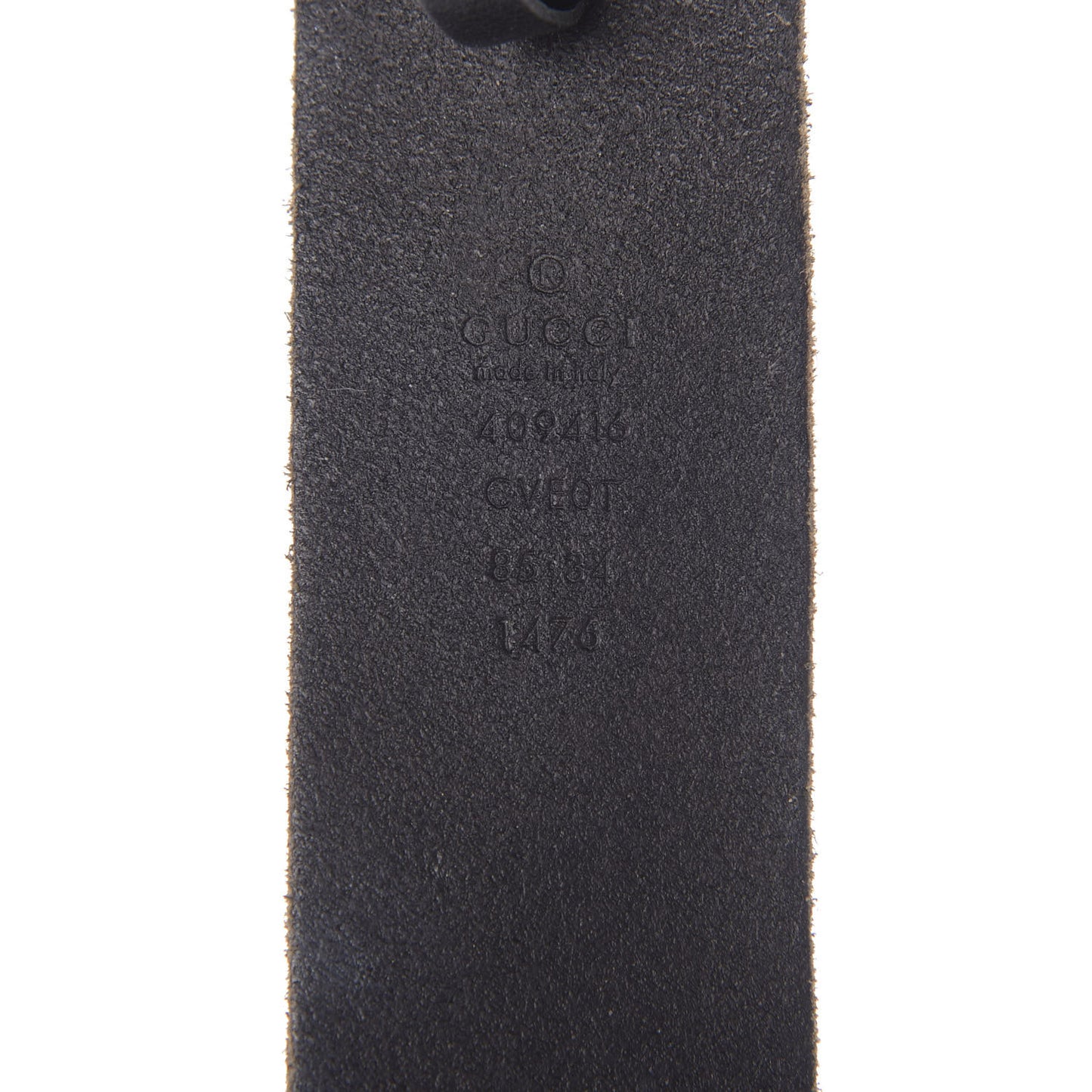 Faded Calfskin Double G 40mm Belt 85 34 Black