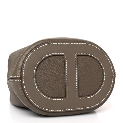 Hermes Taurillon Clemence Swift In-The-Loop 18 Bag Etoupe 6 of 9