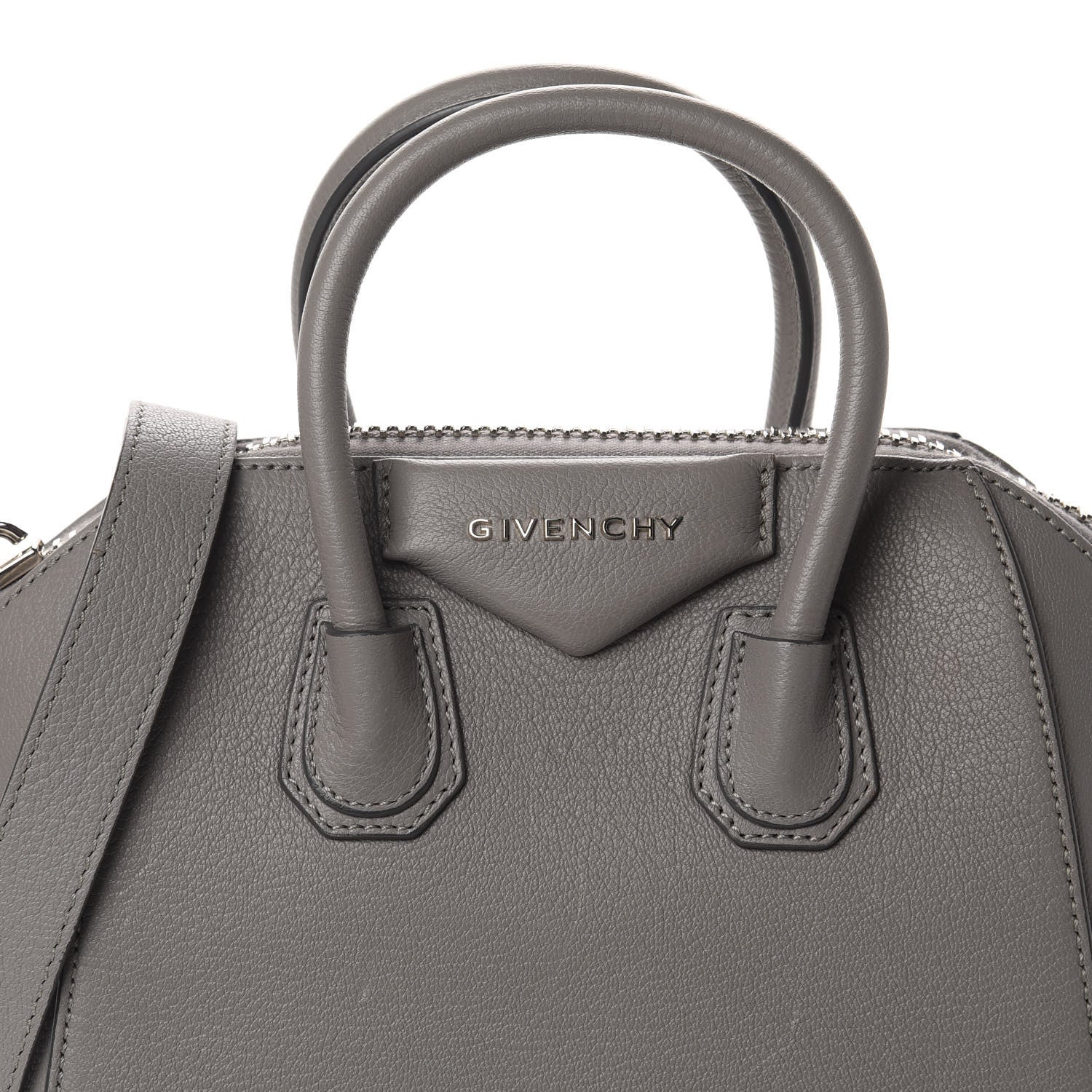 Givenchy Sugar Goatskin Mini Antigona Pearl Grey 11 of 11