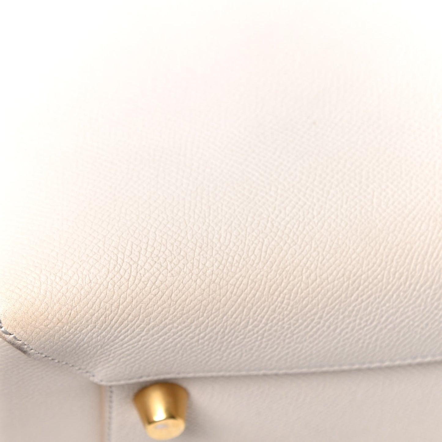 Grained Calfskin Mini Belt Bag White