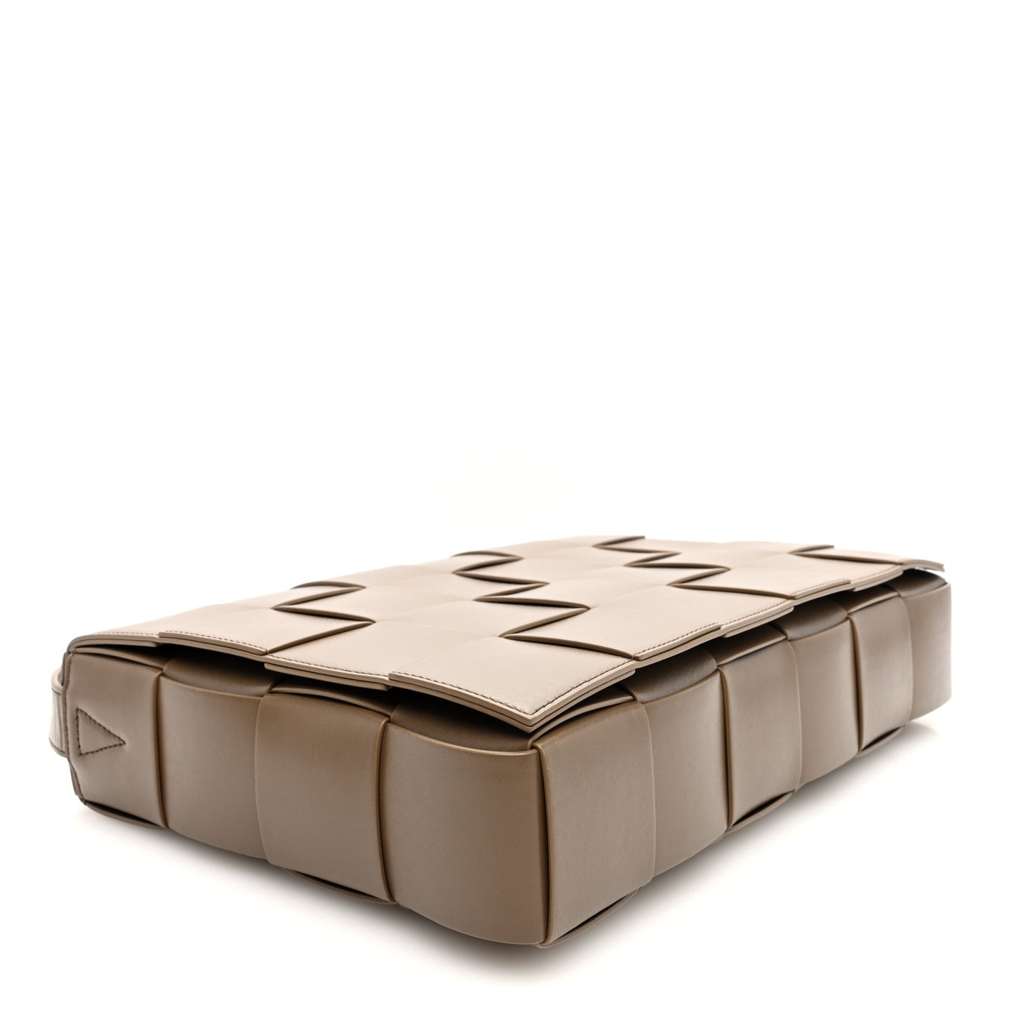 Calfskin Maxi Intreccio Cassette Bag Argil