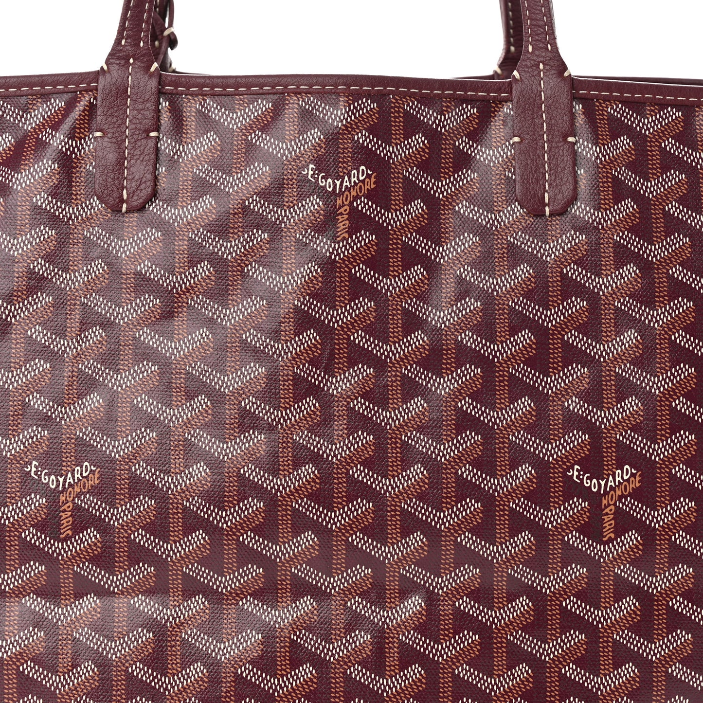 Goyardine Reversible Anjou PM Burgundy