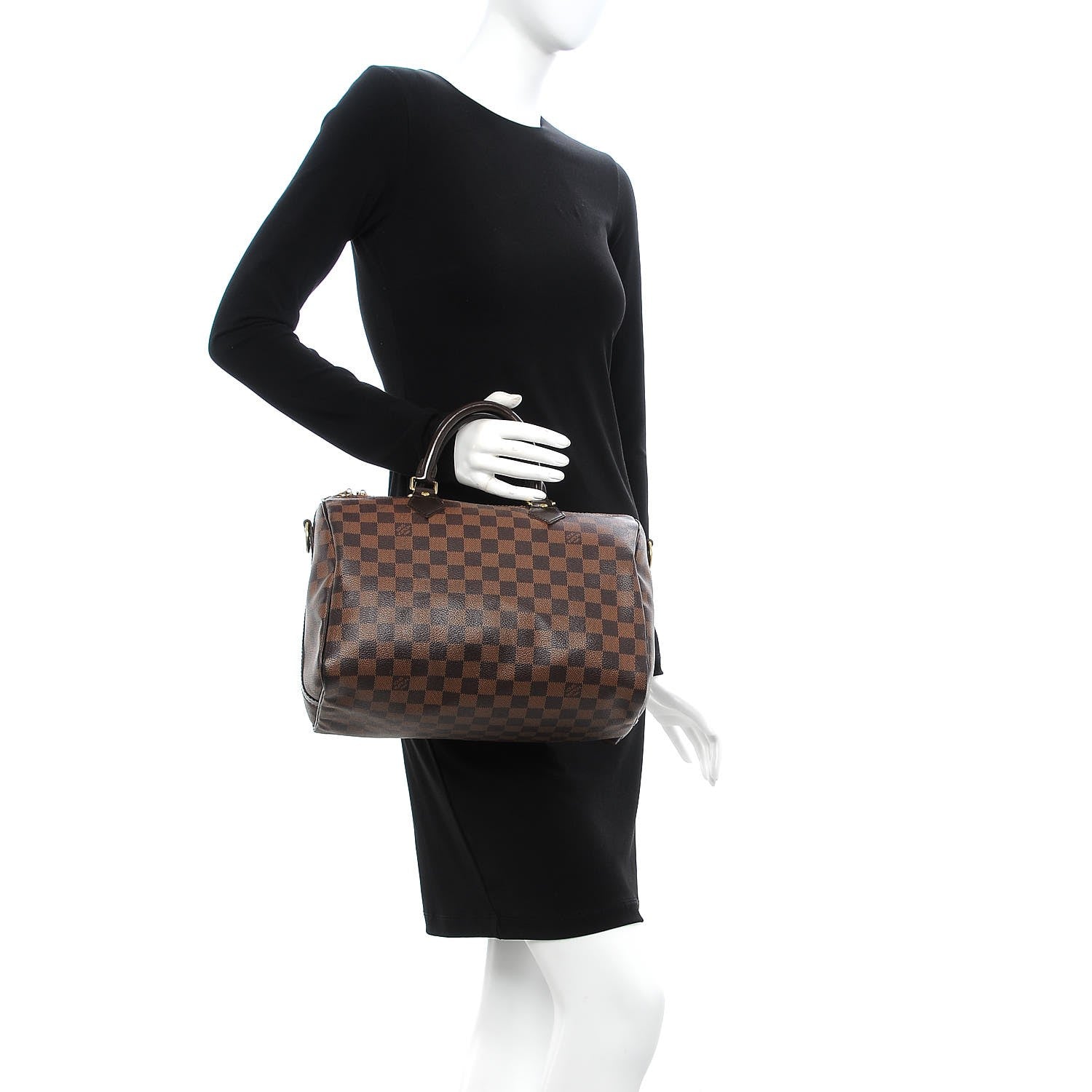 Louis Vuitton Damier Ebene Speedy Bandouliere 30 3 of 16