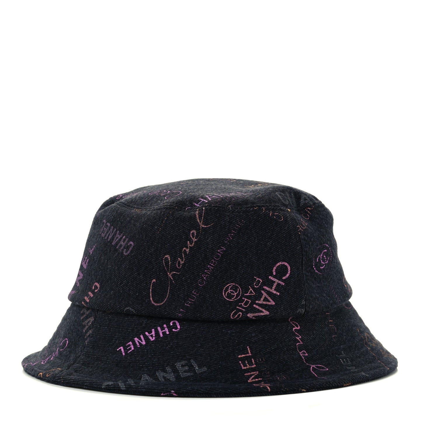Denim Mood Cloche Bucket Hat M Black
