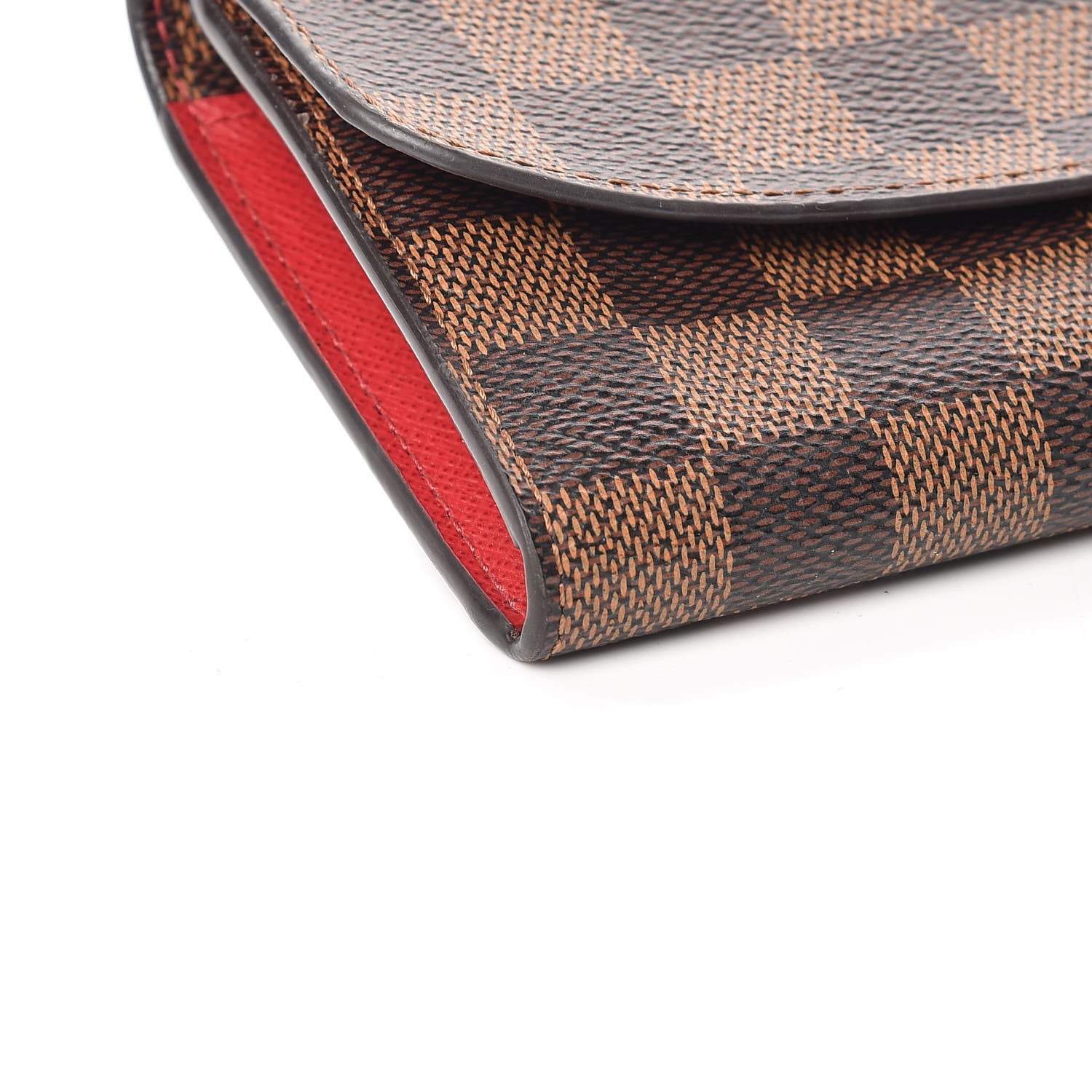 Louis Vuitton Damier Ebene Emilie Wallet Red 8 of 13