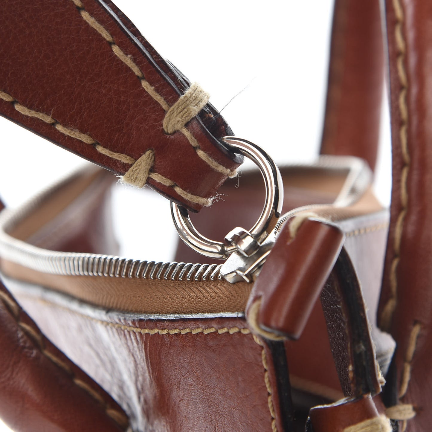 Calfskin Edith Satchel Ecureil Brown