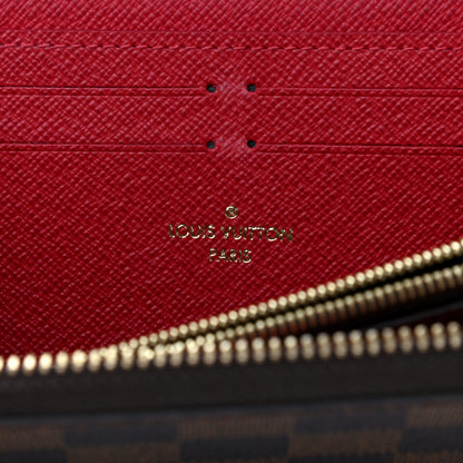 Louis Vuitton Damier Ebene Clemence Wallet Cherry 6 of 8