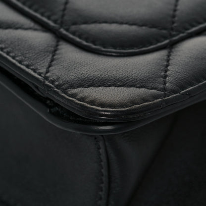 Chanel Calfskin Quilted Small Top Handle Flap Black 10 of 11
