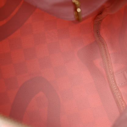Louis Vuitton Damier Azur Tahitienne Speedy Bandouliere 30 Rose Ballerine 18 of 31