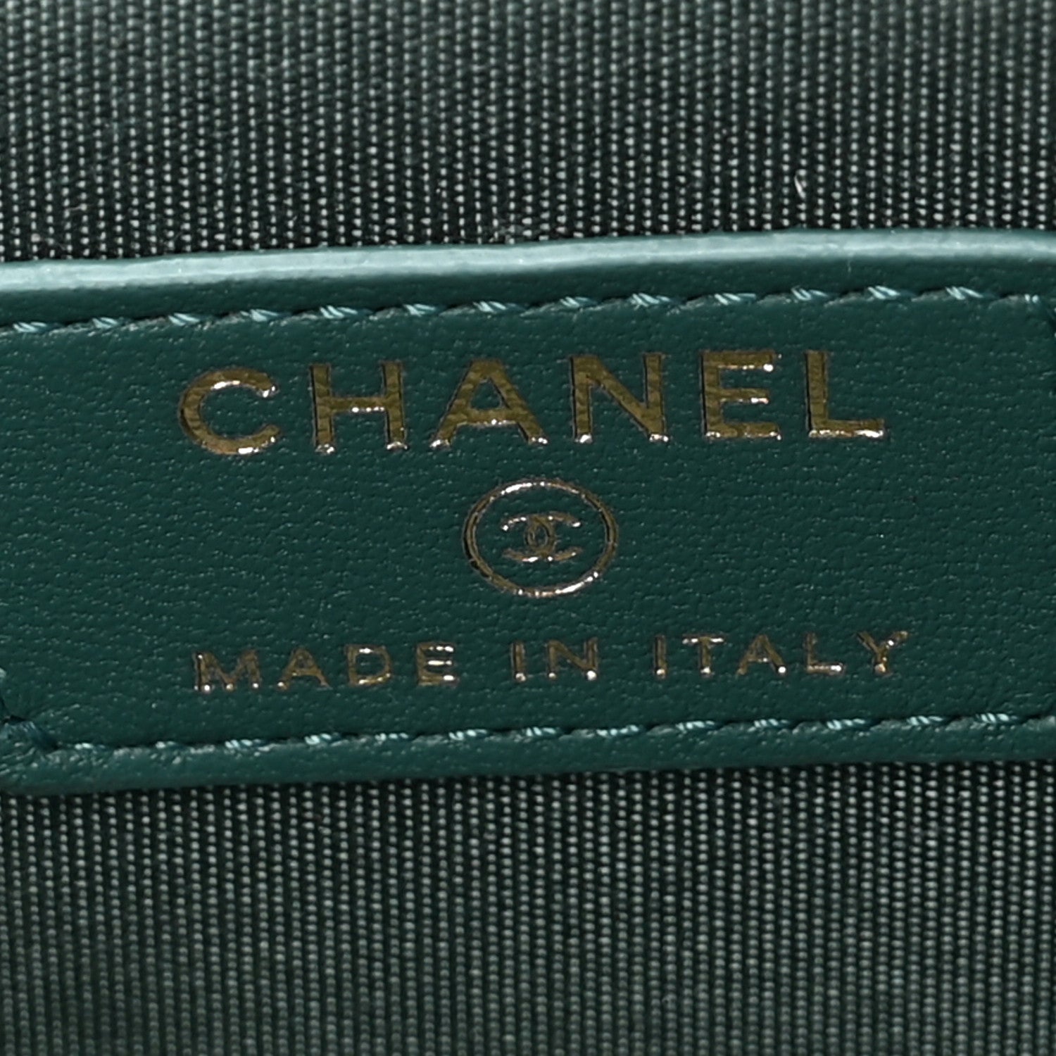 Chanel Lambskin Quilted Top Handle Mini Vanity Case With Chain Green 6 of 12