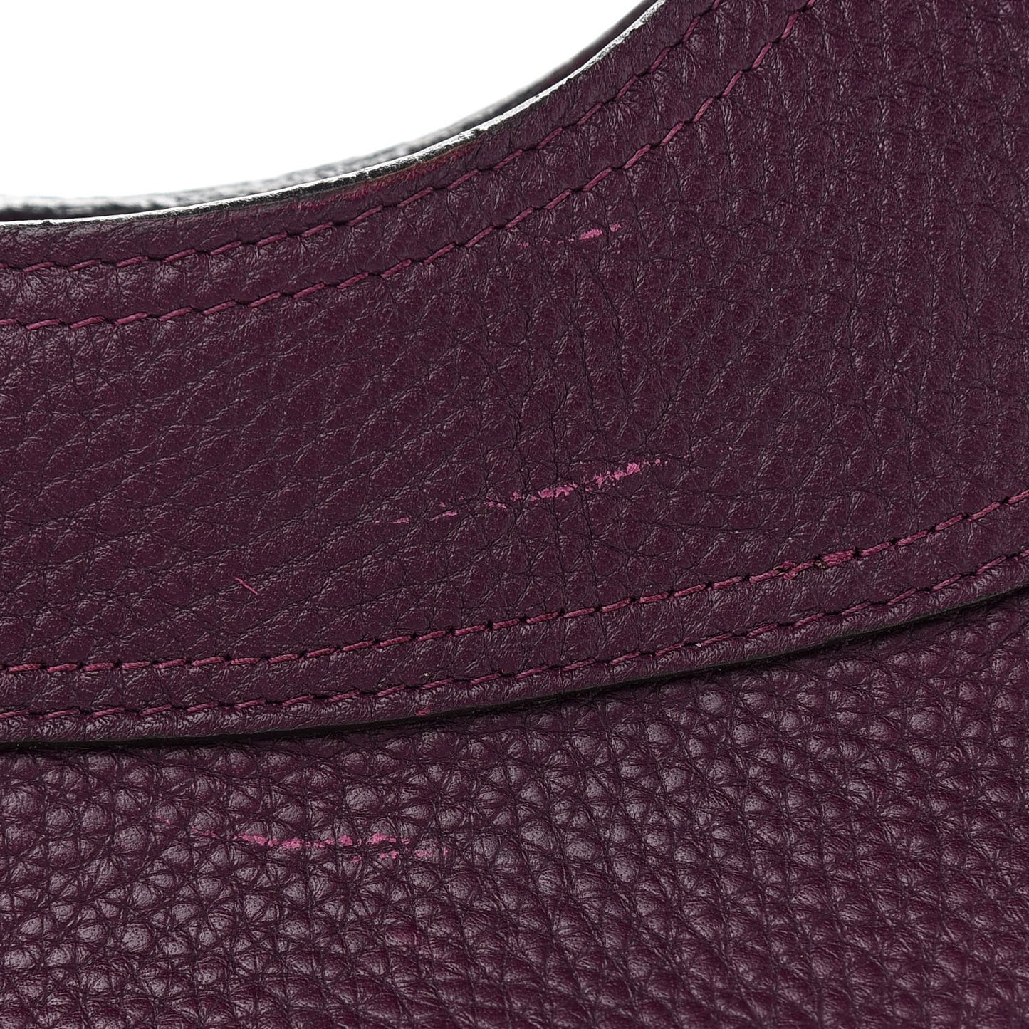 Grained Calfskin Shoulder Bag Eggplant