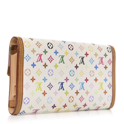 Louis Vuitton Monogram Multicolor Porte Tresor International Wallet White 3 of 7