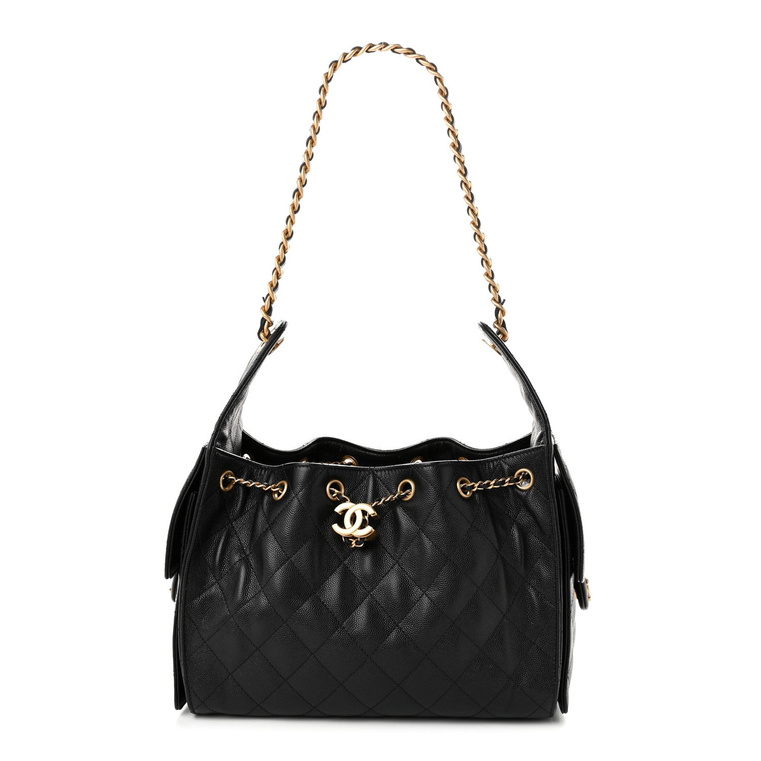 Chanel Caviar Quilted Small Chanel 25 Handbag Black 1 of 10