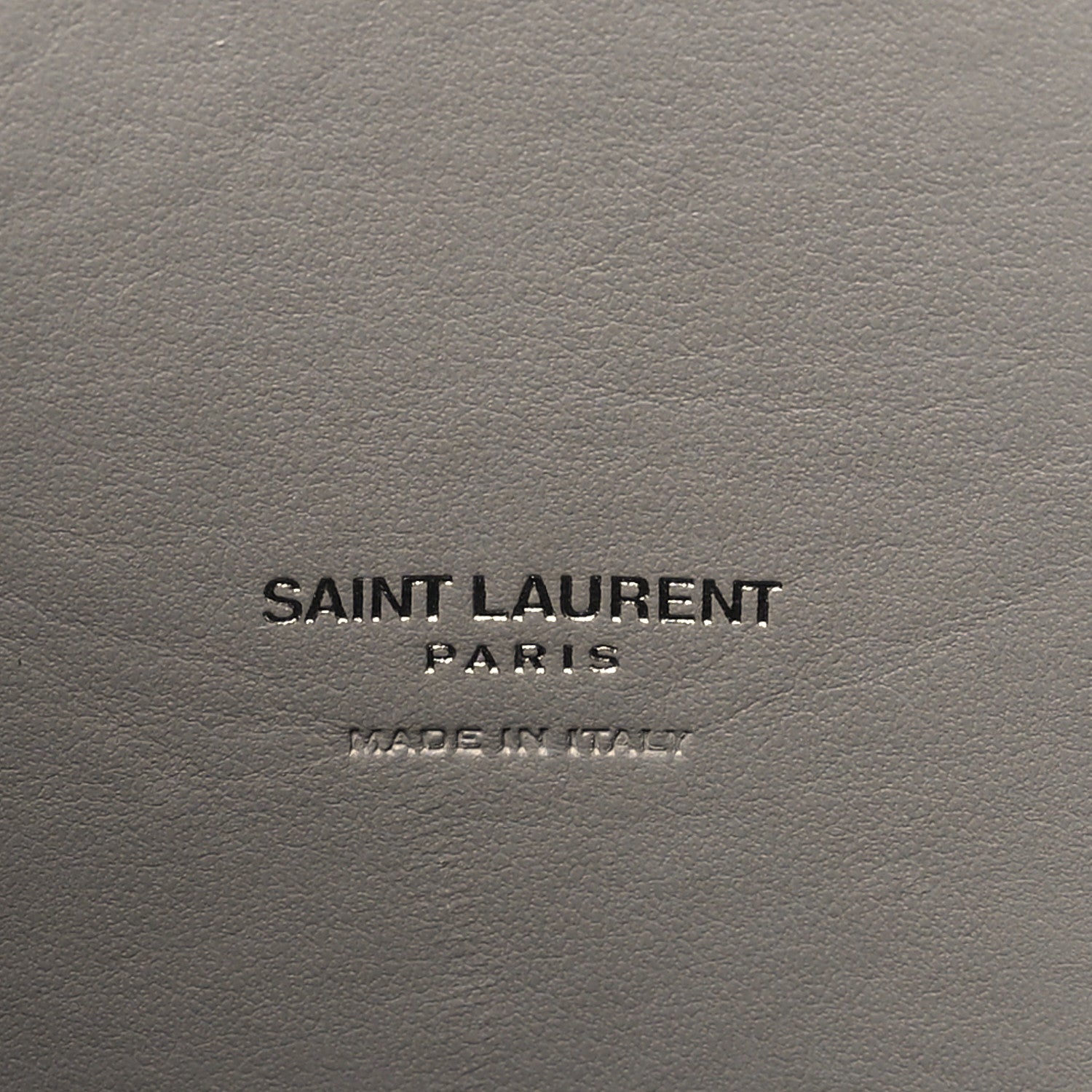 Saint Laurent Grained Calfskin Topstich Baby Sac De Jour Grey 7 of 9