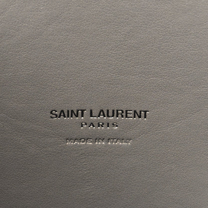 Saint Laurent Grained Calfskin Topstich Baby Sac De Jour Grey 7 of 9