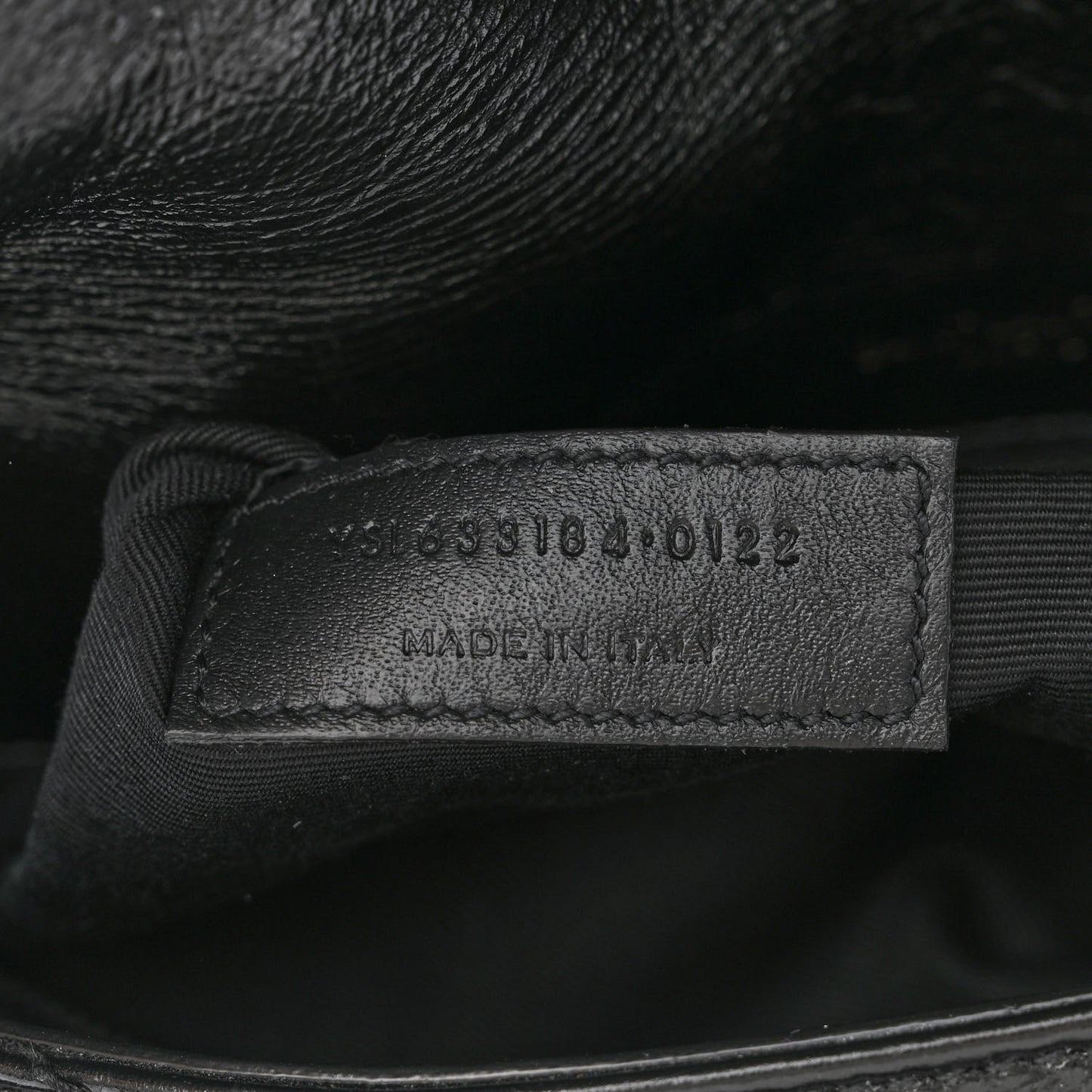 Crinkled Calfskin Matelasse Monogram Medium Niki Chain Satchel Black
