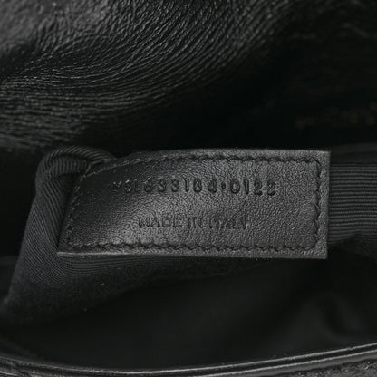 Saint Laurent Crinkled Calfskin Matelasse Monogram Medium Niki Chain Satchel Black 7 of 12