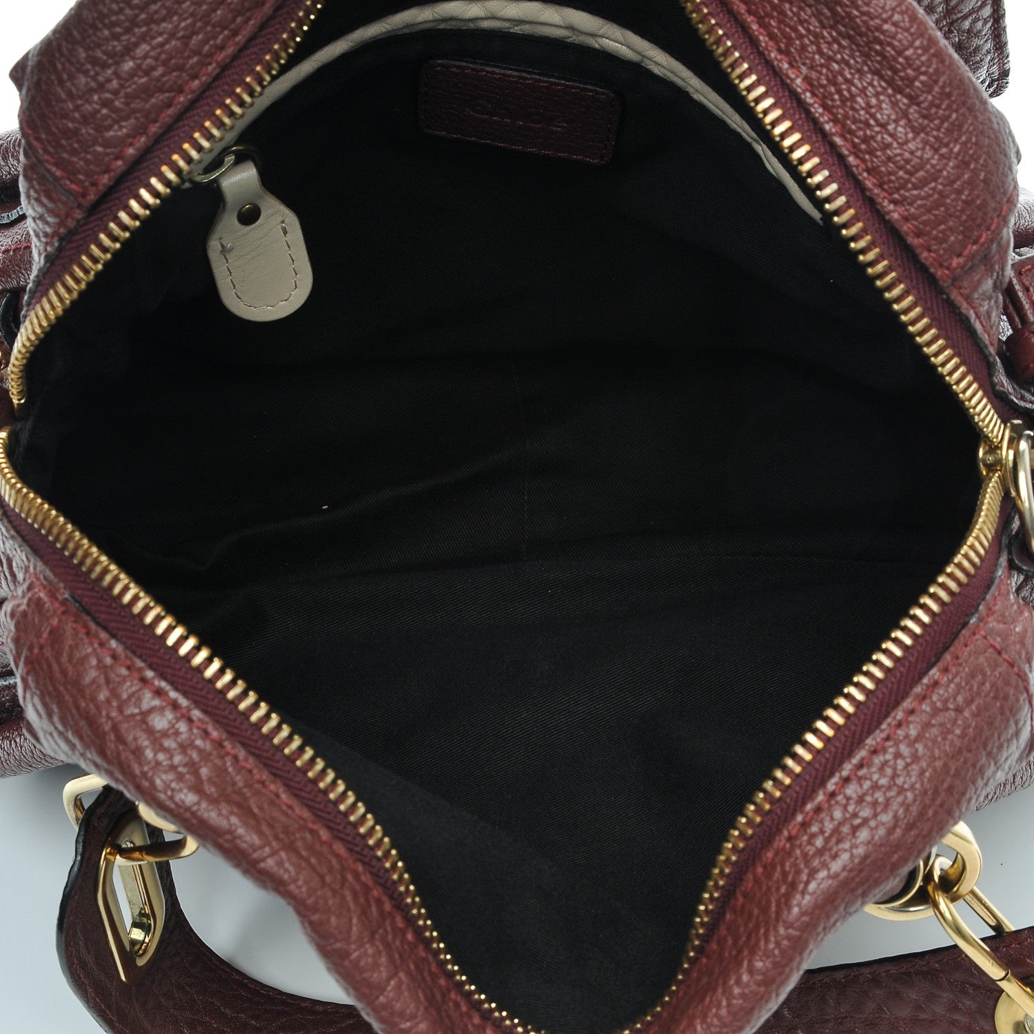 Chloe Calfskin Medium Paraty Burgundy 5 of 7