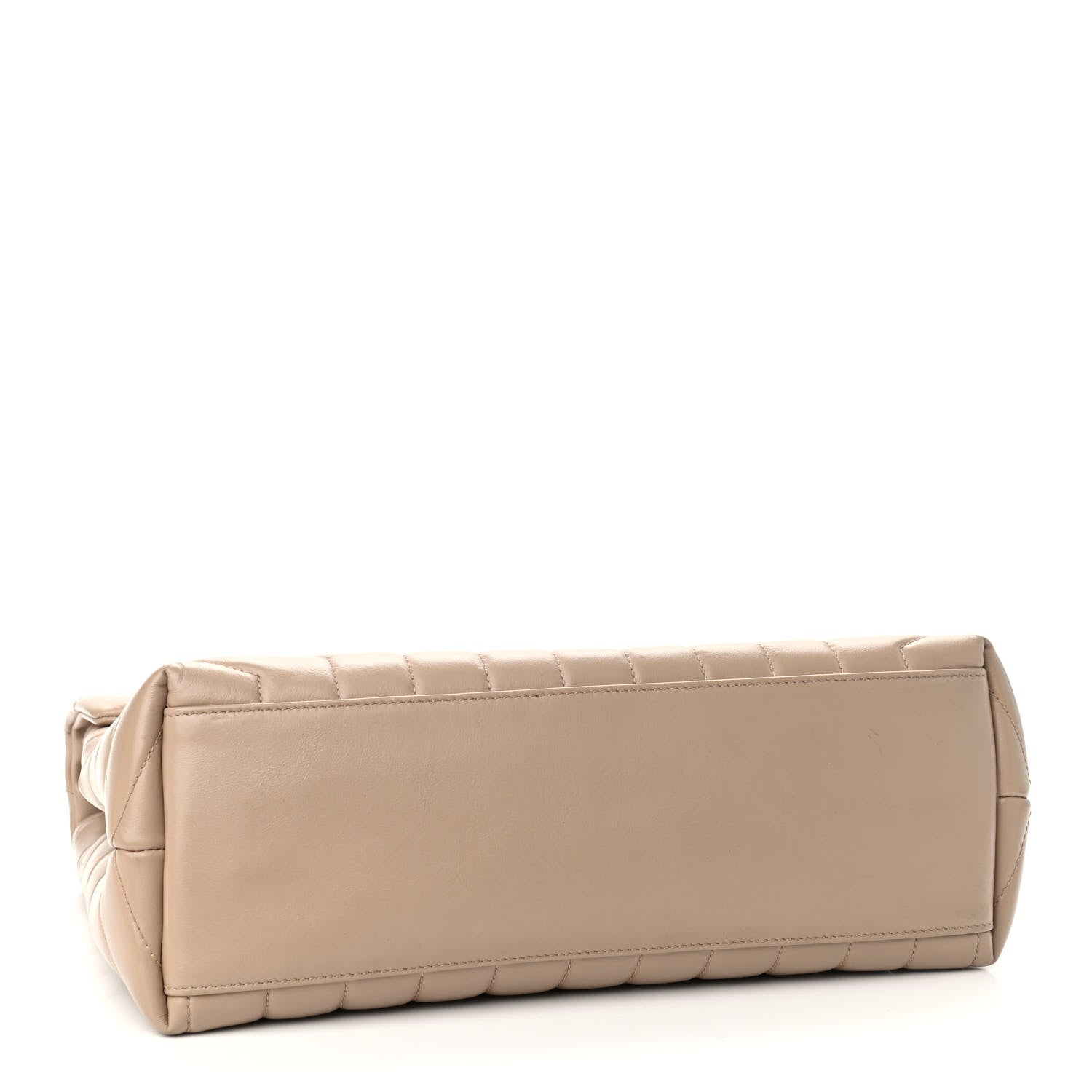 Saint Laurent Calfskin Y Quilted Monogram Medium Loulou Chain Satchel Dark Beige 4 of 11