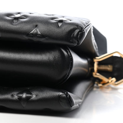 Louis Vuitton Lambskin Embossed Monogram Coussin PM Black 8 of 8