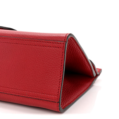 Gucci Cellarius Calfskin Mini GG Marmont Top Handle Bag Vulcanic Red 10 of 10