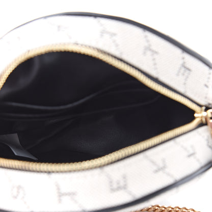 Stella McCartney Canvas Monogram Mini Dragonfly Round Crossbody Bag 5 of 10