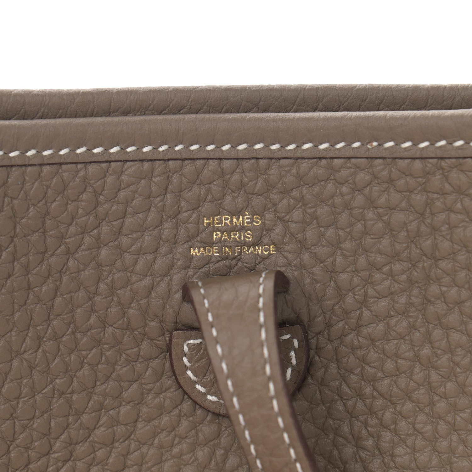 Hermes Taurillon Clemence Amazone Evelyne TPM Etoupe Bleu Indigo 6 of 11