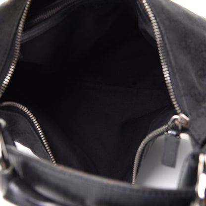 Gucci Monogram Medium Horsebit Chain Hobo Black 4 of 12