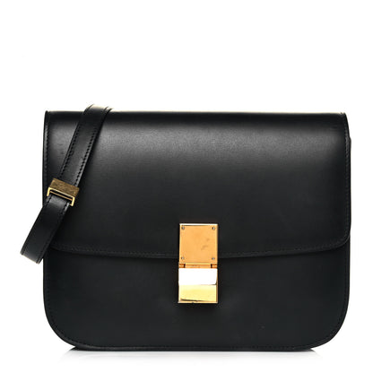 Celine Box Calfskin Medium Classic Box Flap Bag Black 1 of 12