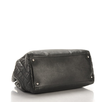 Chanel Calfskin Coco Bengal Open Accordion Tote Black 4 of 7