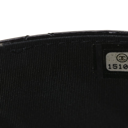 Chanel Patent Quilted Brilliant Wallet On Chain WOC Black 8 of 11