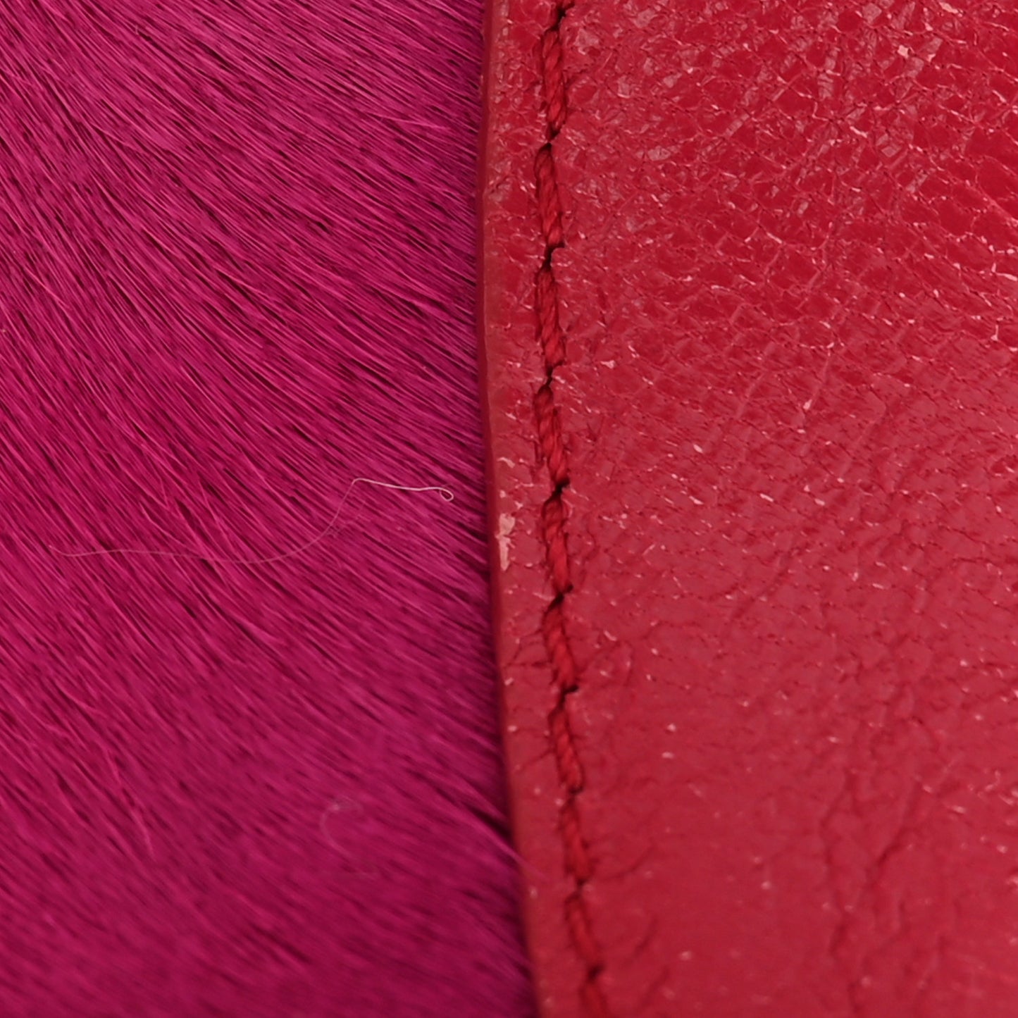 Calfskin Pony Hair De Manta Clutch Pink