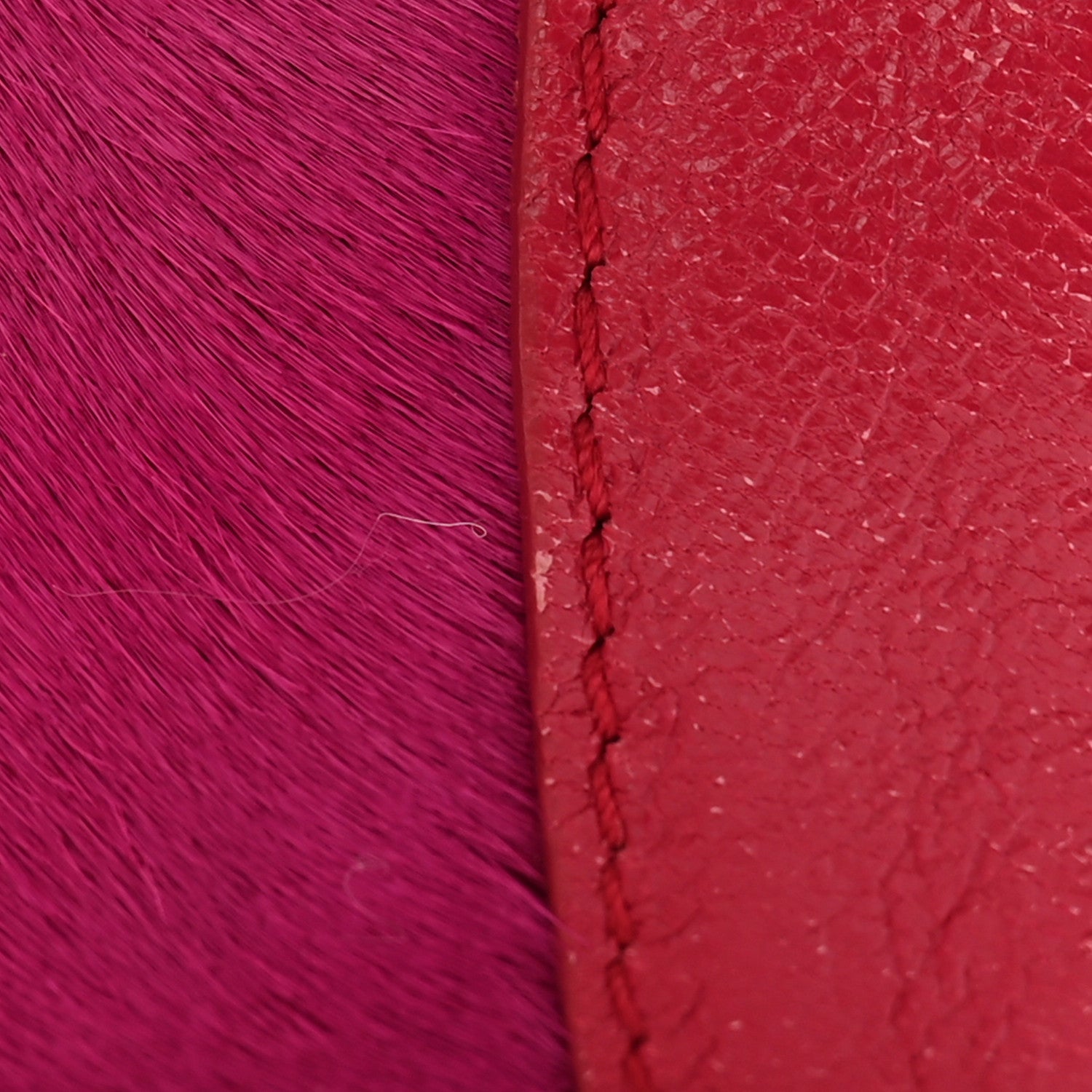 Alexander McQueen Calfskin Pony Hair De Manta Clutch Pink 9 of 9