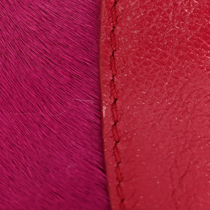 Alexander McQueen Calfskin Pony Hair De Manta Clutch Pink 9 of 9
