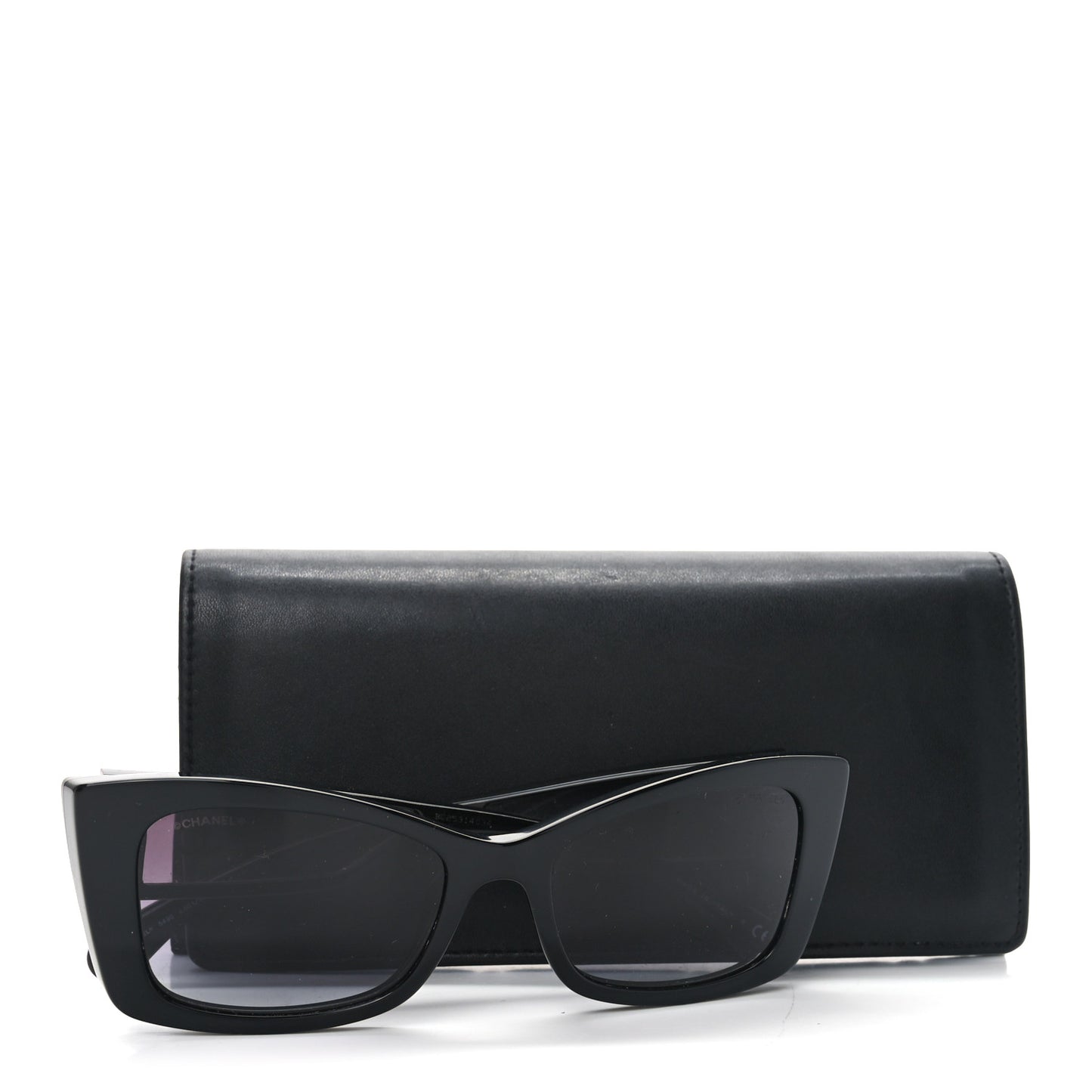 Acetate CC Rectangle Sunglasses 5430 Black