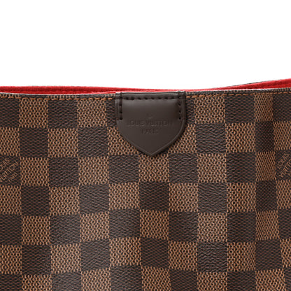 Louis Vuitton Damier Ebene Caissa Hobo Cherry 7 of 11