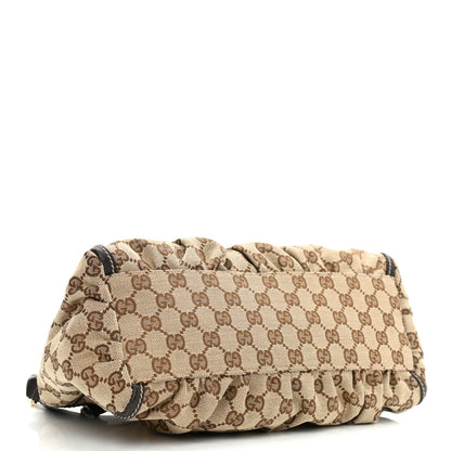 Gucci Monogram Medium D Gold Ring Hobo Dark Brown 4 of 12