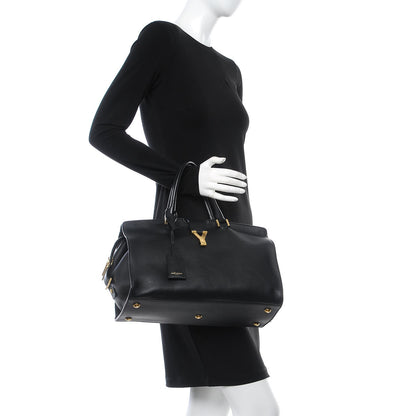 Saint Laurent Calfskin Medium Classic Y Cabas Black 2 of 7