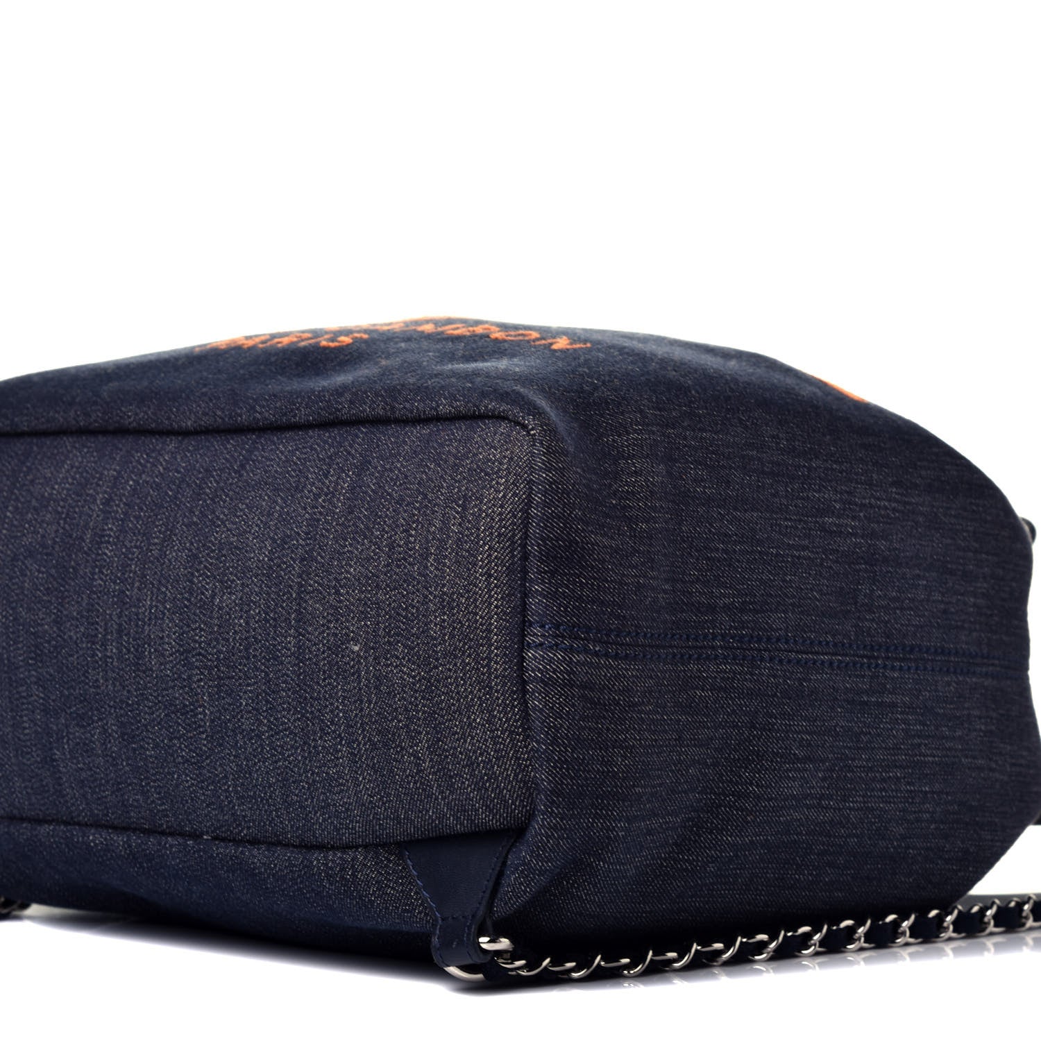 Chanel Canvas Large Deauville Backpack Denim Blue 8 of 8