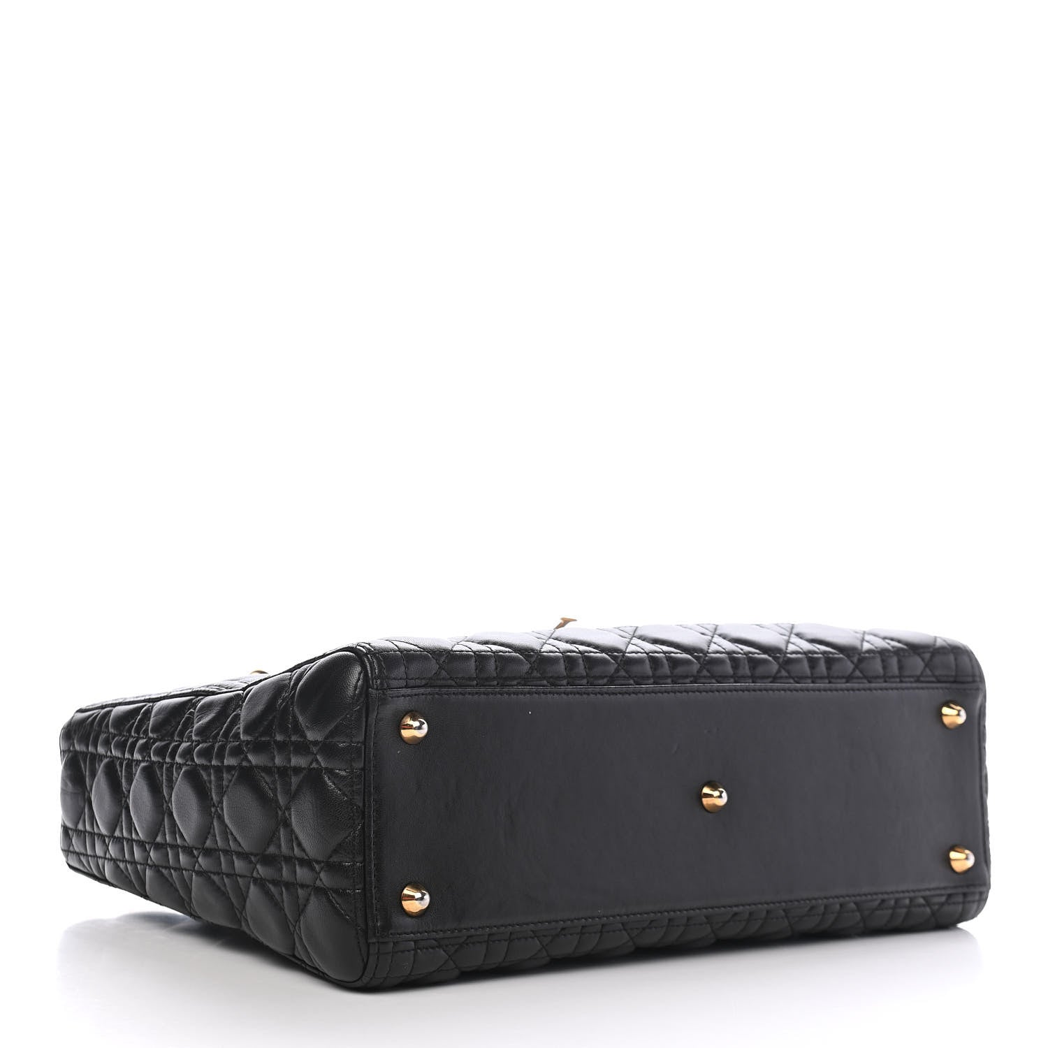 Christian Dior Lambskin Cannage Large Lady Dior Black 4 of 9