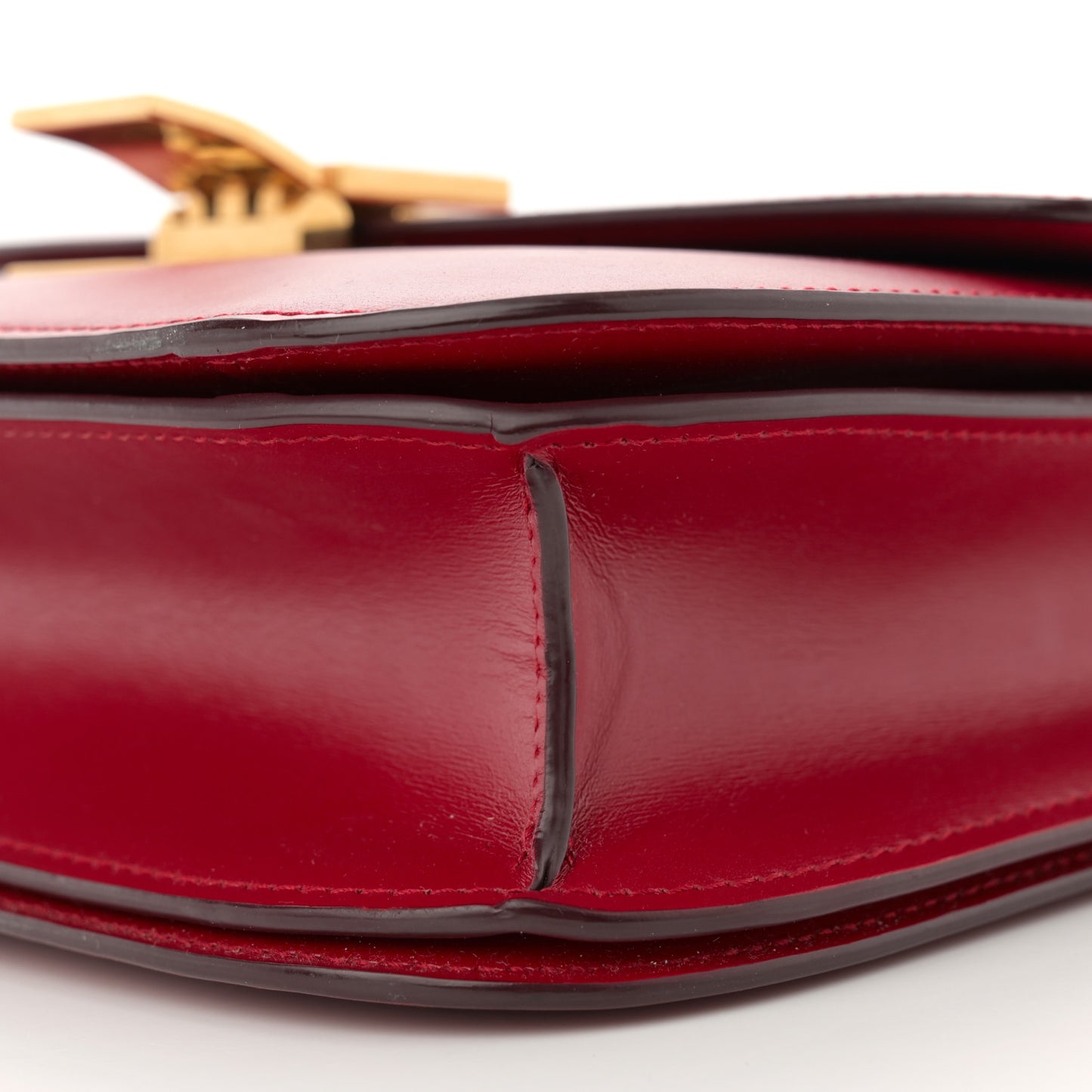 Box Calfskin Medium Classic Box Flap Bag Red