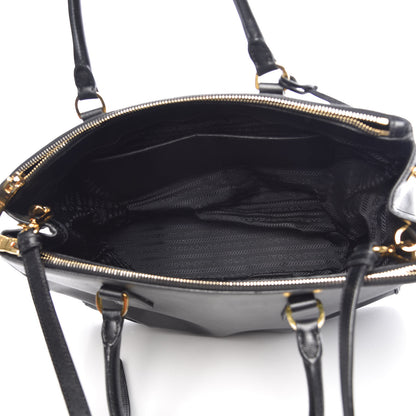 Prada Saffiano Medium Galleria Double Zip Tote Black 6 of 13