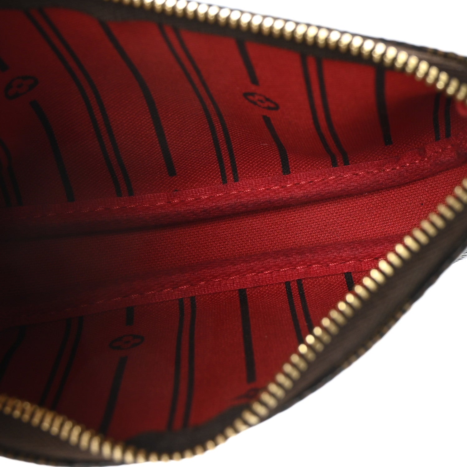 Louis Vuitton Damier Ebene Complice Trunks and Bags Mini Pochette Accessories Red 3 of 8