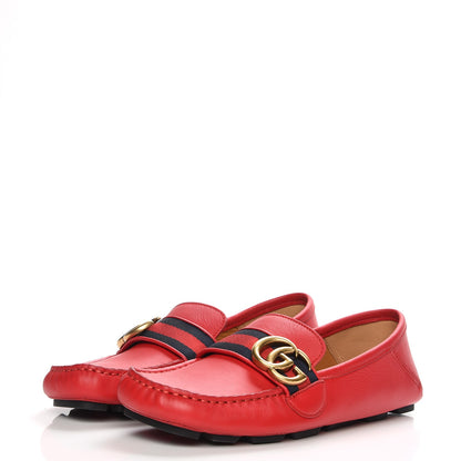 Gucci Calfskin Noel Web Driver Loafers 36 Hibiscus 3 of 18