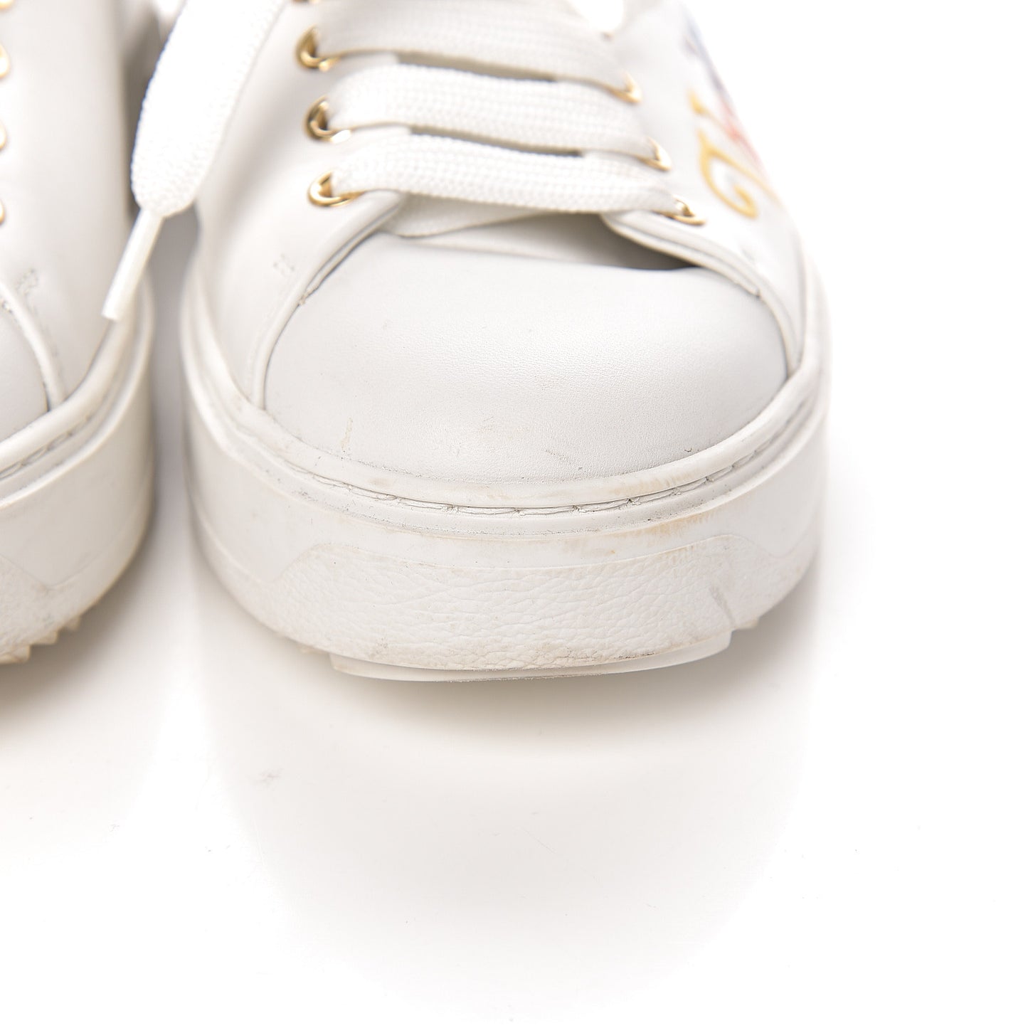Calfskin Time Out New Wave Sneakers 38 White