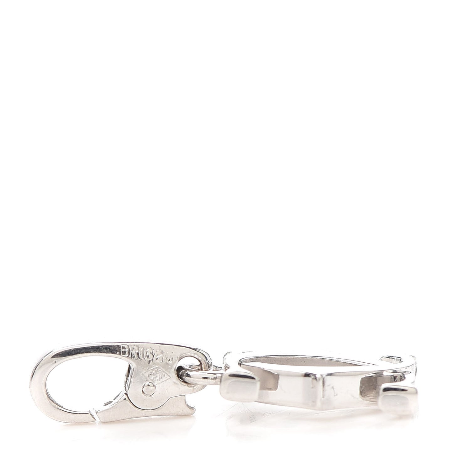 18K White Gold Logo Charm