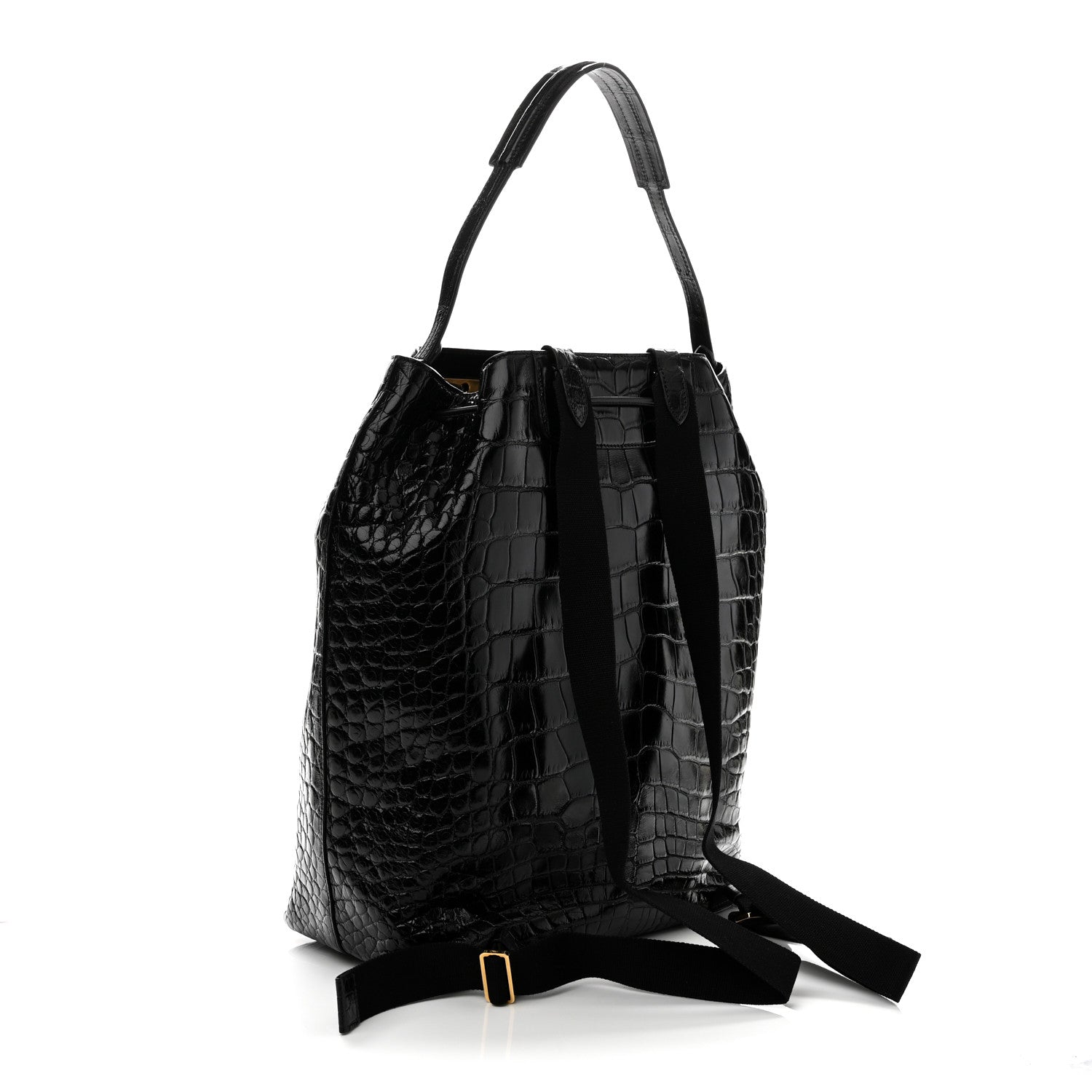 The Row Alligator Backpack Black 2 of 8